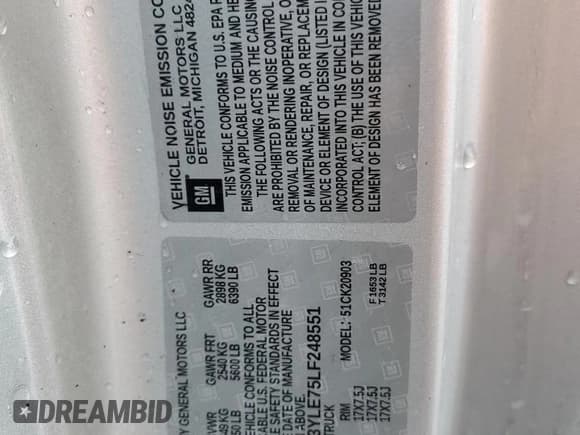 ✅ 2020 Chevrolet Silverado 2500HD Work Truck • VIN: 1GC3YLE75LF248551 • Lot: 87453985. Wystawiony na Copart z przebiegiem Nie podano. Bezpłatny archiwum sprzedaży aukcyjnych z USA i szczegółowy raport historii pojazdu na DreamBid. Zdjęcie 12.