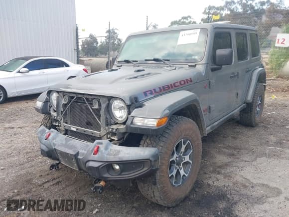 ✅ 2021 Jeep Wrangler Unlimited Rubicon • VIN: 1C4HJXFN7MW749263 • Lot: 43750599. Listed on IAAI with 85,131 mi. Free auction sales archive from the USA and detailed vehicle history report at DreamBid. Image 2.