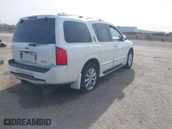 ✅ 2010 Infiniti QX56 • VIN: 5N3ZA0NE4AN906149 • Lot: 41078512. Listed on IAAI with 126,446 mi. Free auction sales archive from the USA and detailed vehicle history report at DreamBid. Image 4.