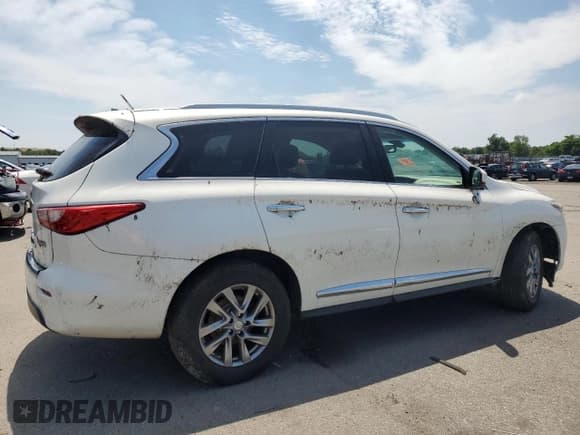 ✅ 2014 Infiniti QX60 • VIN: 5N1AL0MM9EC507750 • Lot: 63840244. Listed on Copart with 83,993 mi. Free auction sales archive from the USA and detailed vehicle history report at DreamBid. Image 3.