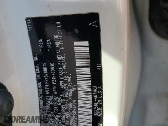 ✅ 2015 Toyota Highlander LE Plus • VIN: 5TDZKRFH2FS054876 • Lot: 87462735. Wystawiony na Copart z przebiegiem 163 098 mil. Bezpłatny archiwum sprzedaży aukcyjnych z USA i szczegółowy raport historii pojazdu na DreamBid. Zdjęcie 12.