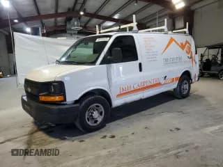 ✅ 2013 Chevrolet Express Cargo • VIN: 1GCWGFBA7D1126144 • Lot: 93157275. Listed on Copart with 143,902 mi. Free auction sales archive from the USA and detailed vehicle history report at DreamBid. Image 1.
