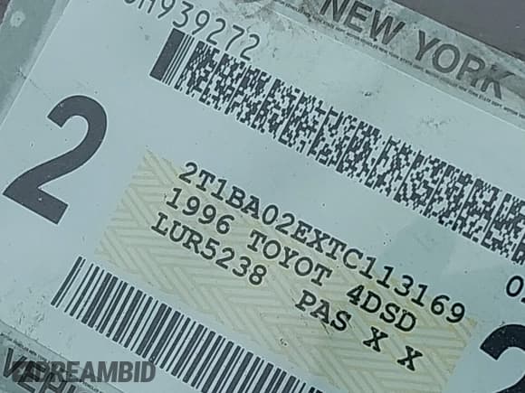 ✅ 1996 Toyota Corolla • VIN: 2T1BA02EXTC113169 • Lot: 42524419. Listed on IAAI with 174,647 mi. Free auction sales archive from the USA and detailed vehicle history report at DreamBid. Image 12.