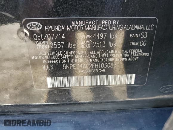 ✅ 2015 Hyundai Sonata Limited • VIN: 5NPE34AF2FH103083 • Лот: 91440245. Опубликован ранее на Copart с пробегом 105 729 миль. Бесплатный доступ к архиву аукционных продаж из США и подробный отчёт об истории автомобиля на DreamBid. Изображение 12.