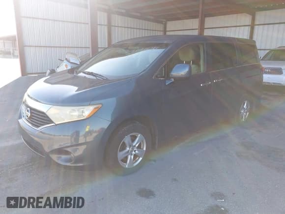 ✅ 2012 Nissan Quest S • VIN: JN8AE2KP4C9045765 • Lot: 43411649. Listed on IAAI with 123,735 mi. Free auction sales archive from the USA and detailed vehicle history report at DreamBid. Image 2.