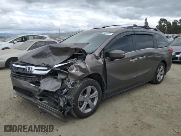 ✅ 2020 Honda Odyssey EX • VIN: 5FNRL6H55LB023488 • Lot: 54519215. Listed on Copart with 46,488 mi. Free auction sales archive from the USA and detailed vehicle history report at DreamBid. Image 1.