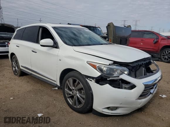 ✅ 2014 Infiniti QX60 • VIN: 5N1AL0MM2EC536703 • Lot: 82321085. Listed on Copart with Not provided. Free auction sales archive from the USA and detailed vehicle history report at DreamBid. Image 4.