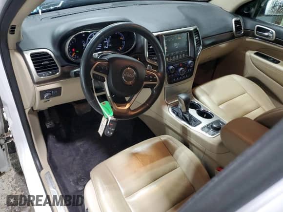 2017 Jeep Grand Cherokee Limited with VIN 1C4RJFBG3HC645821, listed as a Copart auction lot 90604955 with 37,908 mi miles and Salvage title. Bid and sale history available at DreamBid. Image 8.