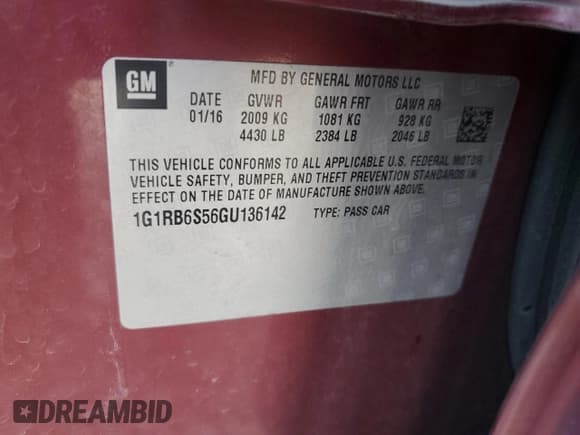 ✅ 2016 Chevrolet Volt Premier • VIN: 1G1RB6S56GU136142 • Lot: 72528374. Wystawiony na Copart z przebiegiem 67 134 mil. Bezpłatny archiwum sprzedaży aukcyjnych z USA i szczegółowy raport historii pojazdu na DreamBid. Zdjęcie 13.