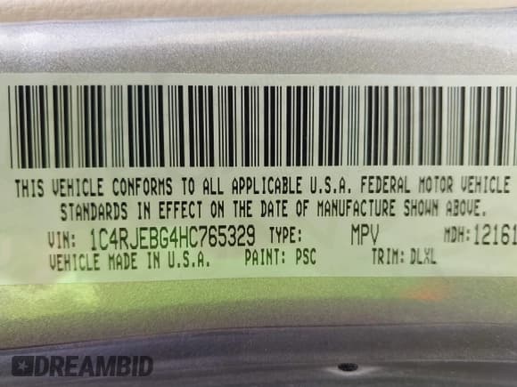✅ 2017 Jeep Grand Cherokee Limited • VIN: 1C4RJEBG4HC765329 • Lot: 42008297. Wystawiony na IAAI z przebiegiem 194 607 mil. Bezpłatny archiwum sprzedaży aukcyjnych z USA i szczegółowy raport historii pojazdu na DreamBid. Zdjęcie 9.