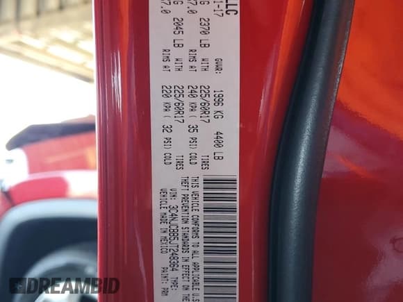 ✅ 2018 Jeep Compass Latitude • VIN: 3C4NJCBB5JT248364 • Lot: 63534945. Listed on Copart with 88,450 mi. Free auction sales archive from the USA and detailed vehicle history report at DreamBid. Image 13.