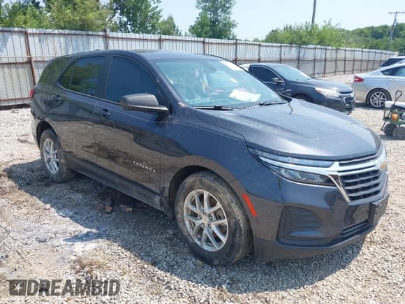 ✅ 2022 Chevrolet Equinox LS • VIN: 3GNAXHEV8NS171766 • Lot: 42864112. Listed on IAAI with 72,934 mi. Free auction sales archive from the USA and detailed vehicle history report at DreamBid. Image 1.