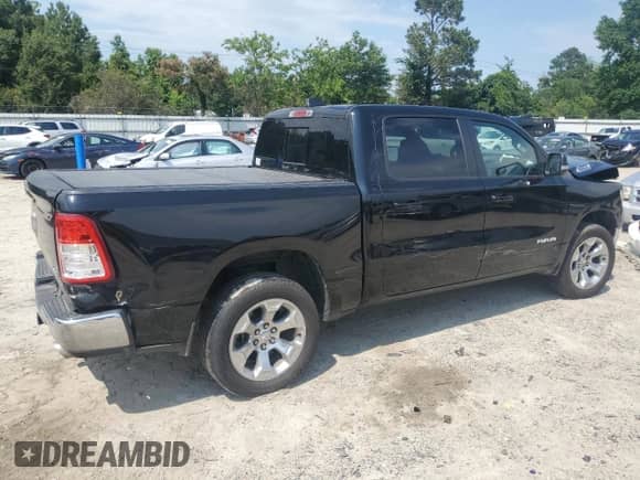 2022 Ram 1500 Lone Star with VIN 1C6SRFFT0NN427277, listed as a Copart auction lot 59408095 with 52,133 mi miles and Salvage title. Bid and sale history available at DreamBid. Image 3.