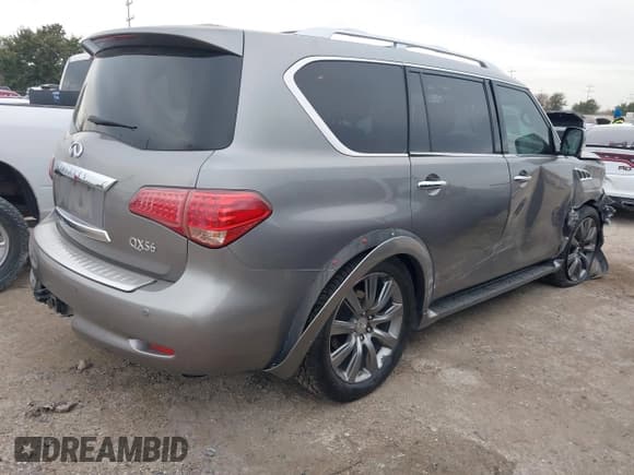 ✅ 2013 Infiniti QX56 • VIN: JN8AZ2NFXD9550427 • Lot: 41335684. Listed on IAAI with 175,854 mi. Free auction sales archive from the USA and detailed vehicle history report at DreamBid. Image 4.