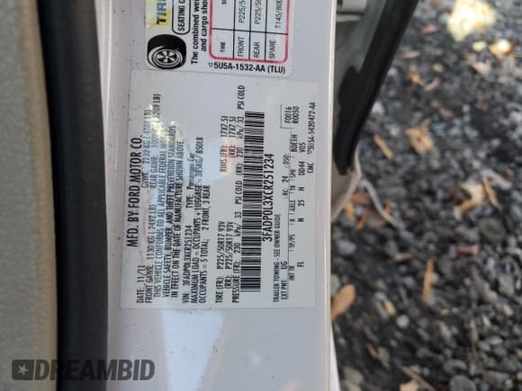 ✅ 2012 Ford Fusion Hybrid • VIN: 3FADP0L3XCR251234 • Лот: 91115445. Опубликован ранее на Copart с пробегом 110 774 миль. Бесплатный доступ к архиву аукционных продаж из США и подробный отчёт об истории автомобиля на DreamBid. Изображение 12.