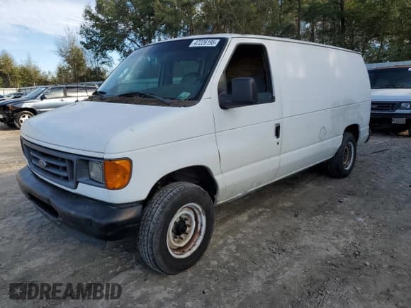 ✅ 2007 Ford Econoline Cargo Commercial • VIN: 1FTNE14W37DA49384 • Lot: 47226195. Listed on Copart with Not provided. Free auction sales archive from the USA and detailed vehicle history report at DreamBid. Image 1.