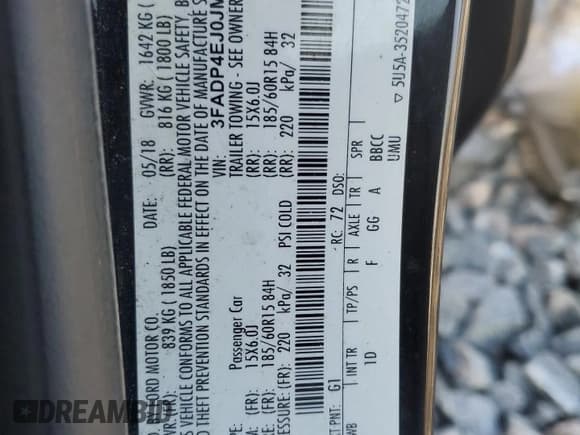 ✅ 2018 Ford Fiesta SE • VIN: 3FADP4EJ0JM128006 • Lot: 89729485. Wystawiony na Copart z przebiegiem 165 849 mil. Bezpłatny archiwum sprzedaży aukcyjnych z USA i szczegółowy raport historii pojazdu na DreamBid. Zdjęcie 12.