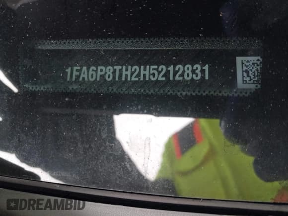 ✅ 2017 Ford Mustang EcoBoost Premium • VIN: 1FA6P8TH2H5212831 • Lot: 42311038. Listed on IAAI with 79,290 mi. Free auction sales archive from the USA and detailed vehicle history report at DreamBid. Image 9.