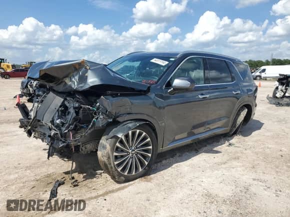 2023 Hyundai Palisade Calligraphy с VIN KM8R74GE2PU561178, выставлен на аукционе Copart как лот 64023184 с пробегом 29 313 миль миль и Списание • Salvage title. История ставок и продаж доступна на DreamBid. Изображение 1.