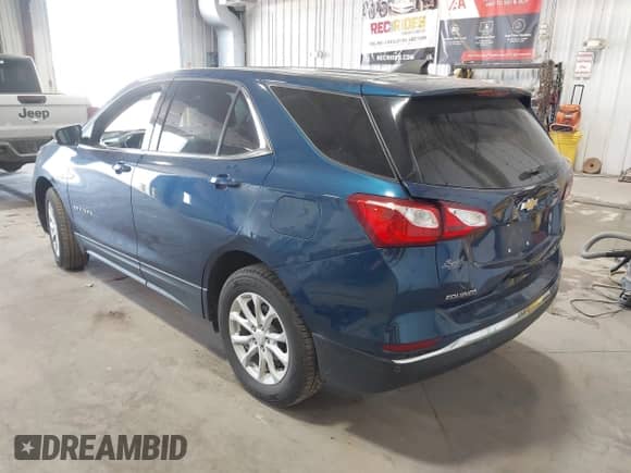 2020 Chevrolet Equinox LT with VIN 3GNAXUEV4LL151143, listed as a IAAI auction lot 43100439 with 50,646 mi miles and . Bid and sale history available at DreamBid. Image 3.