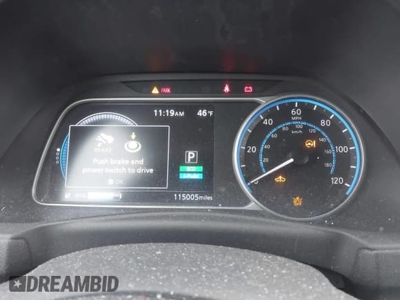 ✅ 2019 Nissan LEAF SL Plus • VIN: 1N4BZ1CP6KC317950 • Лот: 43681330. Опубликован ранее на IAAI с пробегом 115 005 миль. Бесплатный доступ к архиву аукционных продаж из США и подробный отчёт об истории автомобиля на DreamBid. Изображение 7.