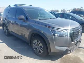 2024 Nissan Pathfinder SV with VIN 5N1DR3BA5RC293707, listed as a IAAI auction lot 41964945 with 9,719 mi miles and . Bid and sale history available at DreamBid. Image 1.