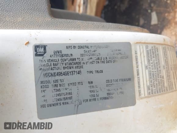 ✅ 2009 Chevrolet Silverado 2500HD • VIN: 1GCHK49649E137146 • Лот: 42290020. Опубликован ранее на IAAI с пробегом 471 702 миль. Бесплатный доступ к архиву аукционных продаж из США и подробный отчёт об истории автомобиля на DreamBid. Изображение 9.