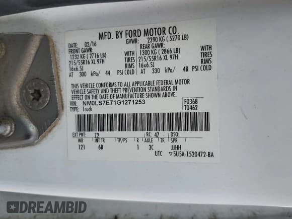 ✅ 2016 Ford Transit Connect XL • VIN: NM0LS7E71G1271253 • Лот: 93308295. Опубликован ранее на Copart с пробегом 87 096 миль. Бесплатный доступ к архиву аукционных продаж из США и подробный отчёт об истории автомобиля на DreamBid. Изображение 13.