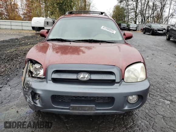 2005 Hyundai Santa Fe GLS с VIN KM8SC13D55U909223, выставлен на аукционе Copart как лот 81390854 с пробегом 160 806 миль миль и Списание • Salvage title. История ставок и продаж доступна на DreamBid. Изображение 5.