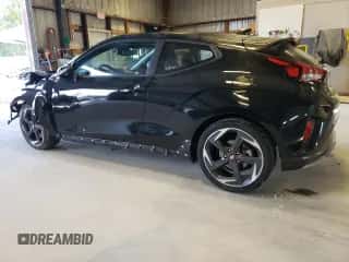 2019 Hyundai Veloster Turbo R-Spec with VIN KMHTH6AB5KU003511, listed as a Copart auction lot 65793704 with 61,504 mi miles and Salvage title. Bid and sale history available at DreamBid. Image 2.