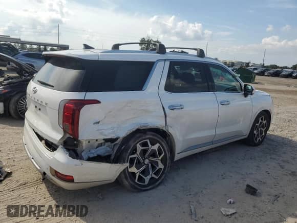 2022 Hyundai Palisade Calligraphy z VIN KM8R74HE6NU397770, wystawiony jako Copart lot #72121894 z przebiegiem 44 687 mil mil oraz Szkoda całkowita • Salvage title. Historia ofert i sprzedaży dostępna na DreamBid. Obrazek 3.