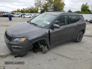 ✅ 2021 Jeep Compass Trailhawk • VIN: 3C4NJDDB4MT512181 • Lot: 81127035. Listed on Copart with 82,180 mi. Free auction sales archive from the USA and detailed vehicle history report at DreamBid. Image 1.