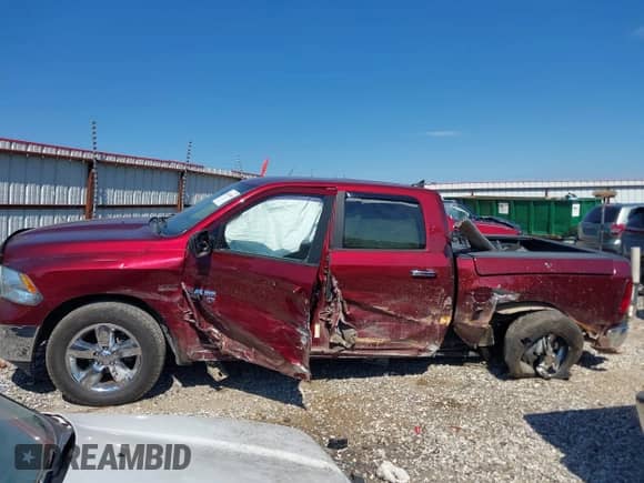 2017 Ram 1500 SLT with VIN 1C6RR7LT3HS698008, listed as a IAAI auction lot 43415468 with 144,622 mi miles and . Bid and sale history available at DreamBid. Image 14.