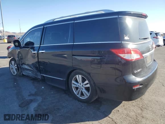 ✅ 2012 Nissan Quest SL • VIN: JN8AE2KP6C9050725 • Lot: 80568595. Listed on Copart with 167,491 mi. Free auction sales archive from the USA and detailed vehicle history report at DreamBid. Image 2.