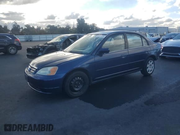 ✅ 2001 Honda Civic EX • VIN: 1HGES26741L031544 • Лот: 93331915. Опубликован ранее на Copart с пробегом 244 770 миль. Бесплатный доступ к архиву аукционных продаж из США и подробный отчёт об истории автомобиля на DreamBid. Изображение 1.