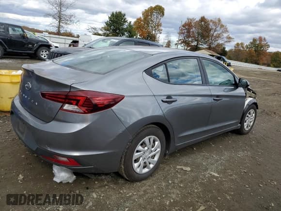 ✅ 2019 Hyundai Elantra SE • VIN: 5NPD74LF6KH439567 • Lot: 90801055. Listed on Copart with 40,650 mi. Free auction sales archive from the USA and detailed vehicle history report at DreamBid. Image 3.