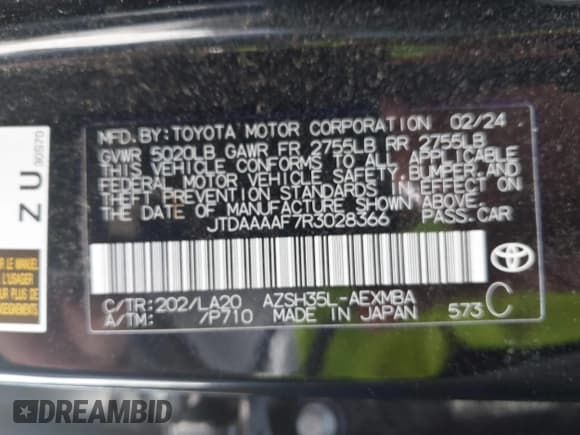 ✅ 2024 Toyota Crown XLE • VIN: JTDAAAAF7R3028366 • Lot: 42857658. Wystawiony na IAAI z przebiegiem 30 618 mil. Bezpłatny archiwum sprzedaży aukcyjnych z USA i szczegółowy raport historii pojazdu na DreamBid. Zdjęcie 9.