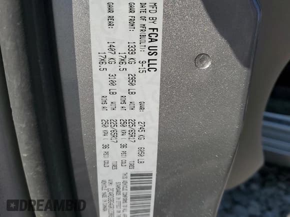 ✅ 2016 Dodge Grand Caravan SE • VIN: 2C4RDGBG4GR123024 • Lot: 71948705. Listed on Copart with 104,407 mi. Free auction sales archive from the USA and detailed vehicle history report at DreamBid. Image 13.