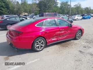 2020 Hyundai Sonata SEL with VIN 5NPEF4JA1LH025399, listed as a IAAI auction lot 43205883 with 57,567 mi miles and . Bid and sale history available at DreamBid. Image 4.