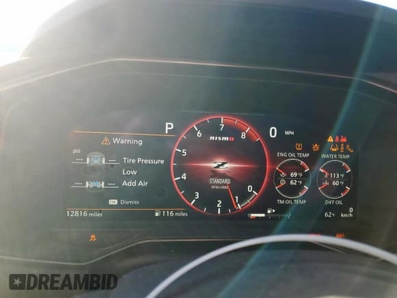 ✅ 2024 Nissan Z Nismo • VIN: JN1BZ4CH6RM363130 • Lot: 91694225. Wystawiony na Copart z przebiegiem 12 816 mil. Bezpłatny archiwum sprzedaży aukcyjnych z USA i szczegółowy raport historii pojazdu na DreamBid. Zdjęcie 9.