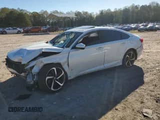 2018 Honda Accord Sport with VIN 1HGCV2F36JA038759, listed as a Copart auction lot 86620705 with 64,386 mi miles and Salvage title. Bid and sale history available at DreamBid. Image 1.