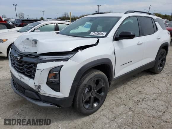 2025 Chevrolet Equinox FWD LT с VIN 3GNAXHEG6SL260212, выставлен на аукционе Copart как лот 53155985 с пробегом 383 миль миль и Списание • Salvage title. История ставок и продаж доступна на DreamBid. Изображение 1.