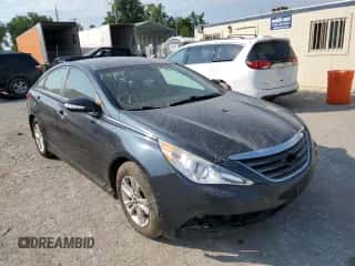 2014 Hyundai Sonata GLS with VIN 5NPEB4ACXEH913553, listed as a Copart auction lot 63059734 with 147,885 mi miles and Salvage title. Bid and sale history available at DreamBid. Image 4.
