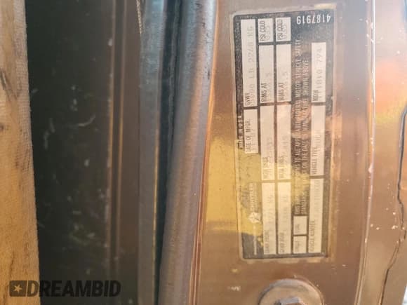 ✅ 1988 Dodge D/W 100 • VIN: 1B7FD04XXJS678038 • Lot: 84737964. Listed on Copart with 19,276 mi. Free auction sales archive from the USA and detailed vehicle history report at DreamBid. Image 15.