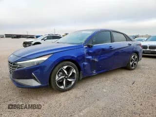 ✅ 2023 Hyundai Elantra Limited • VIN: KMHLN4AJ4PU046667 • Lot: 56758125. Listed on Copart with 48,939 mi. Free auction sales archive from the USA and detailed vehicle history report at DreamBid. Image 1.