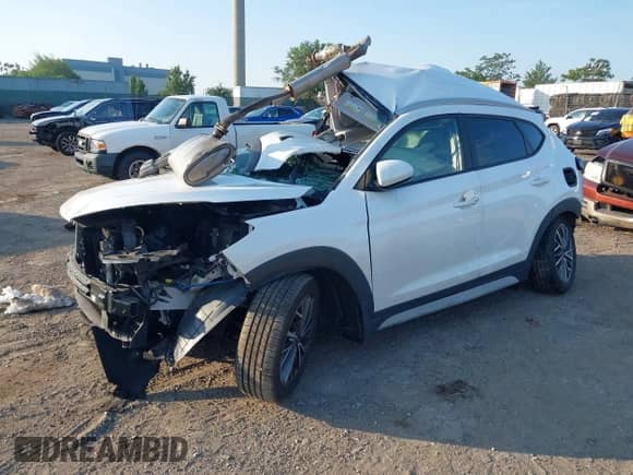 2020 Hyundai Tucson SEL with VIN KM8J3CAL9LU144547, listed as a IAAI auction lot 42869898 with Not provided miles and . Bid and sale history available at DreamBid. Image 2.