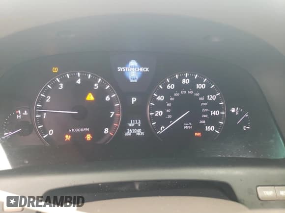 ✅ 2008 Lexus LS 460 • VIN: JTHBL46F885059667 • Lot: 58533145. Listed on Copart with 261,040 mi. Free auction sales archive from the USA and detailed vehicle history report at DreamBid. Image 9.