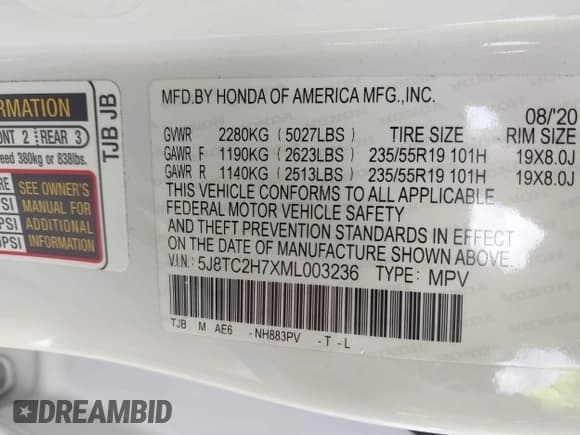✅ 2021 Acura RDX Advance • VIN: 5J8TC2H7XML003236 • Lot: 41722022. Wystawiony na IAAI z przebiegiem 23 394 mil. Bezpłatny archiwum sprzedaży aukcyjnych z USA i szczegółowy raport historii pojazdu na DreamBid. Zdjęcie 9.