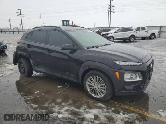 2018 Hyundai Kona SEL with VIN KM8K2CAA2JU169664, listed as a Copart auction lot 84850834 with 35,774 mi miles and Salvage title. Bid and sale history available at DreamBid. Image 4.