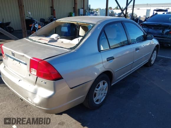 ✅ 2001 Honda Civic LX • VIN: 2HGES16591H553088 • Lot: 43365757. Listed on IAAI with 250,368 mi. Free auction sales archive from the USA and detailed vehicle history report at DreamBid. Image 4.